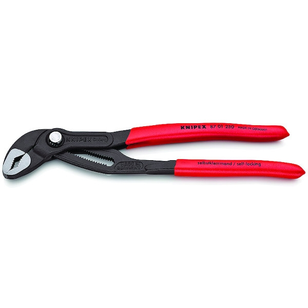Pince multiprise COBRA 250 mm avec manche gainé VINYLE Capacité de serrage : 50 mm - KNIPEX