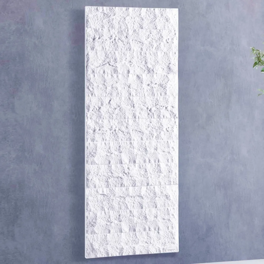 Boîtier d'encastrement Radiateur électrique à plaque modèle Toscana 86x55 cm - Blanc