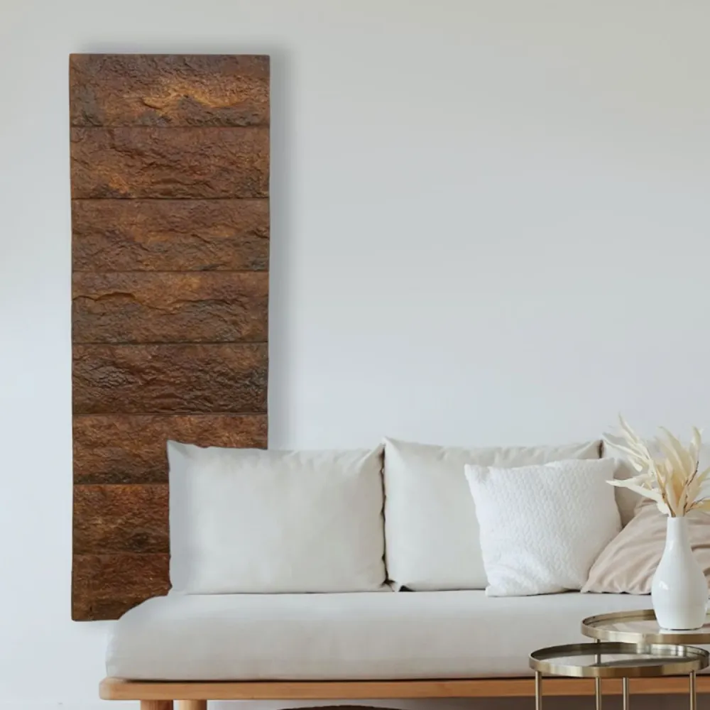 Étanche IP44 Radiateur électrique à plaque modèle Toscana 86x55 cm - Rusty