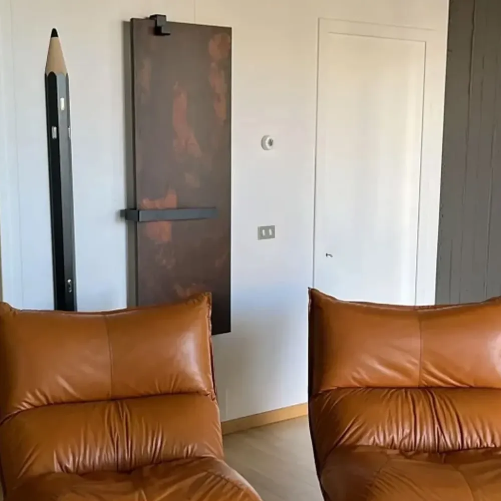 Étanche IP44 Radiateur électrique à plaque modèle Perfetto 180x55 cm - Rusty