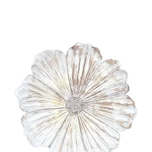 Urban Decor Shabby Chic Flower Wall Plaque- 13CM
