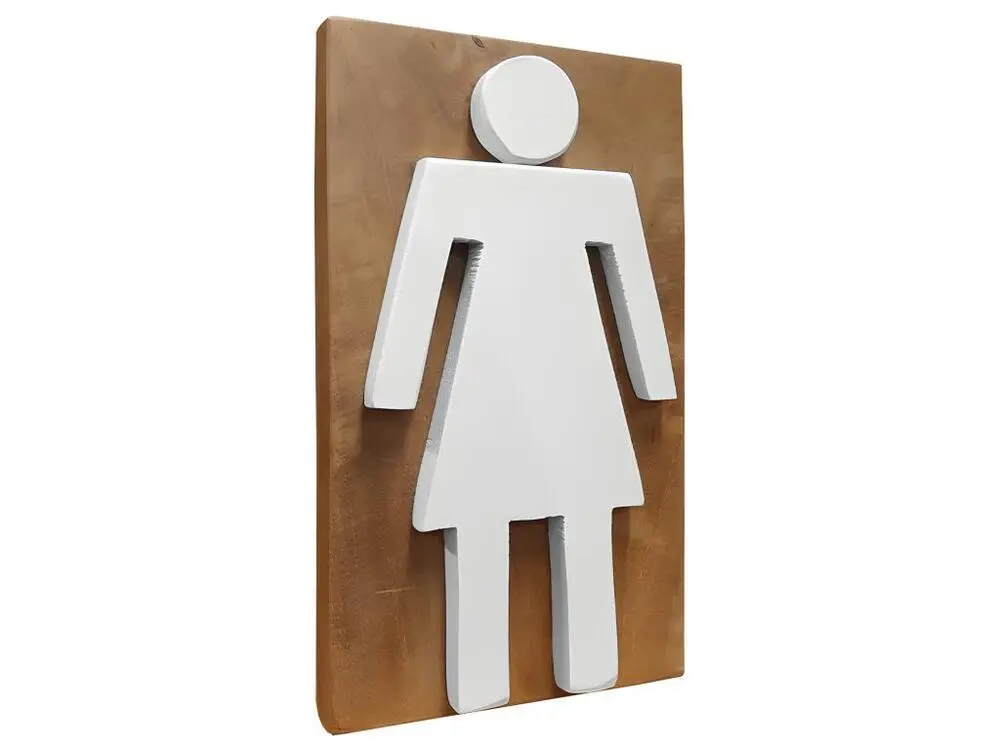 Paire de panneaux en bois de teck pour WC Homme / Hemme H25 cm - HOFE 2-Pack
