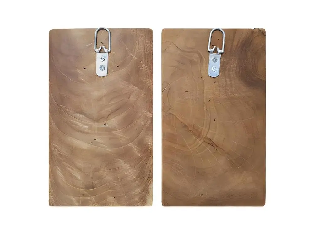 Paire de panneaux en bois de teck pour WC Homme / Hemme H25 cm - HOFE 2-Pack
