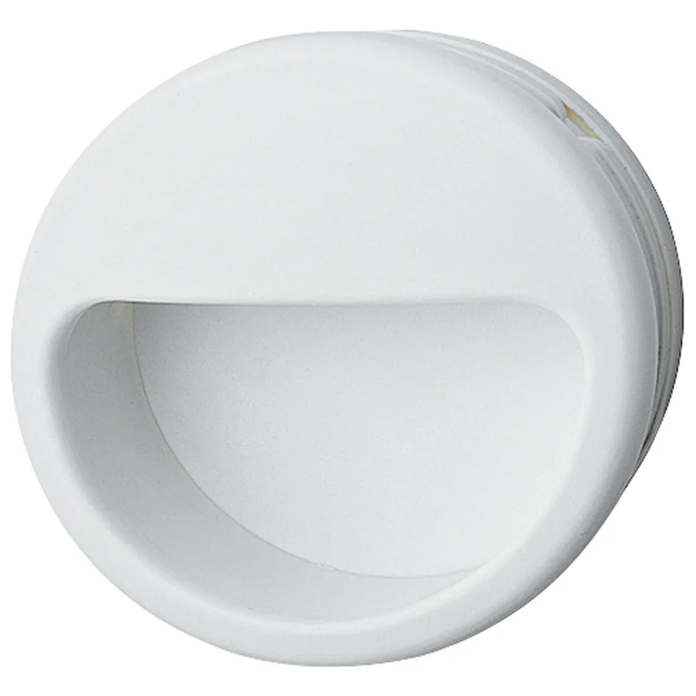 Ferrure d'angle Poignée ronde abs Blanc
