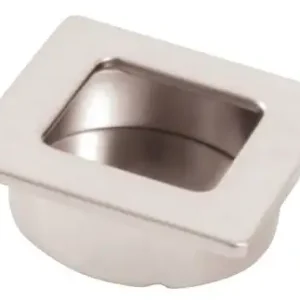 Inox A2 Poignée cuvette carrée 3561 zamak Nickelé brossé