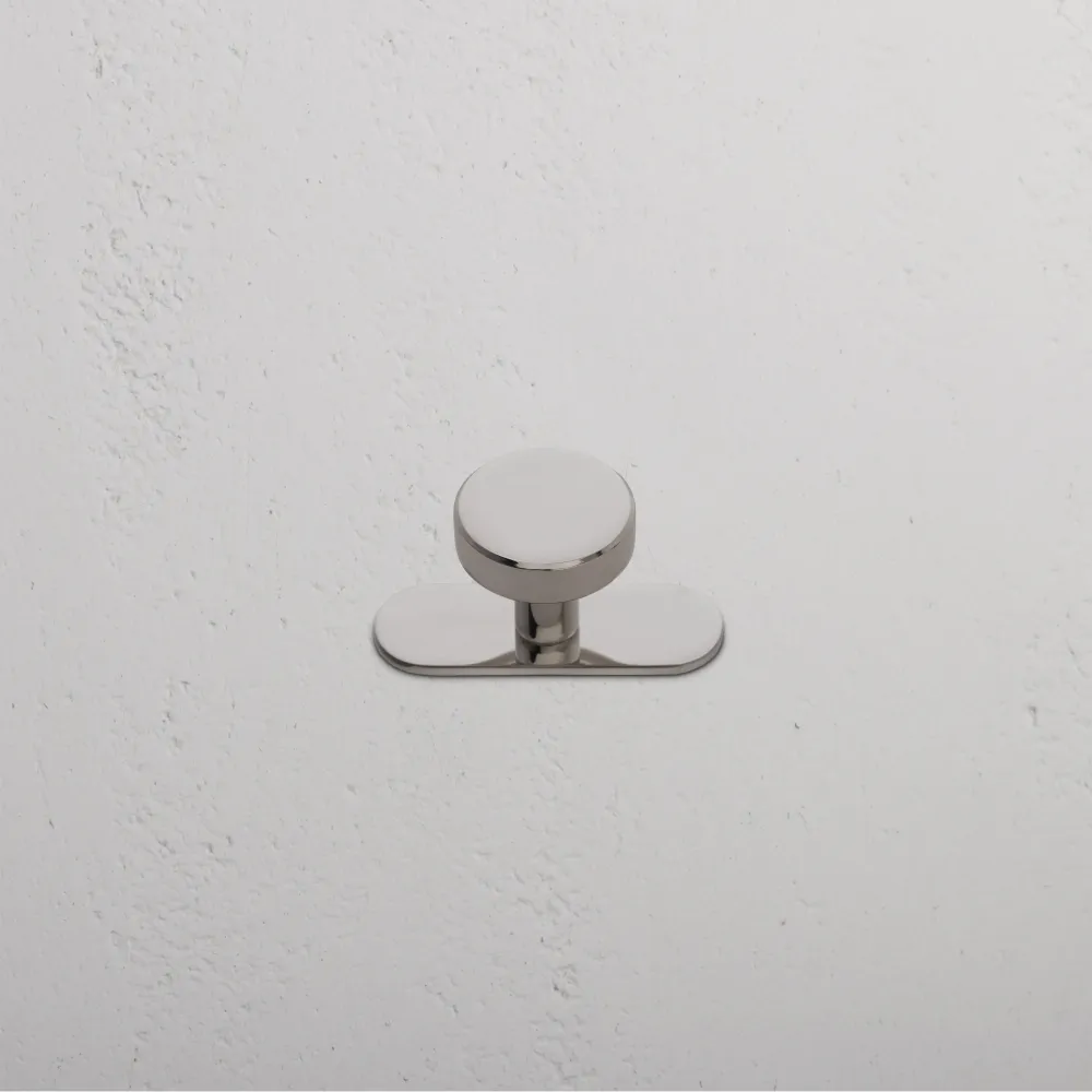 Pied réglable pour meuble Kilburn Moyen Bouton de Meuble - Nickel Poli