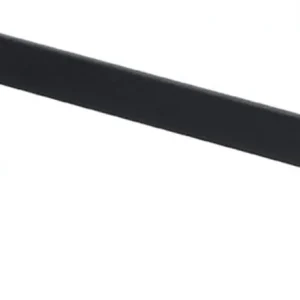 Poignée Neck zamak Noir mat en laiton brossé