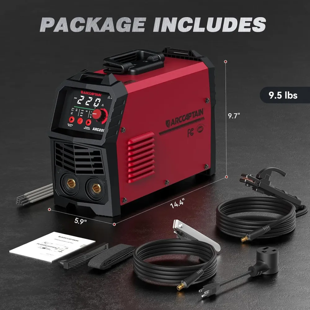 ARCCAPTAIN ARC220 220A 10PCS Rods Stick Welder ARC/Lift TIG Welding Machine Chaud Start Arc force and Anti-Stick