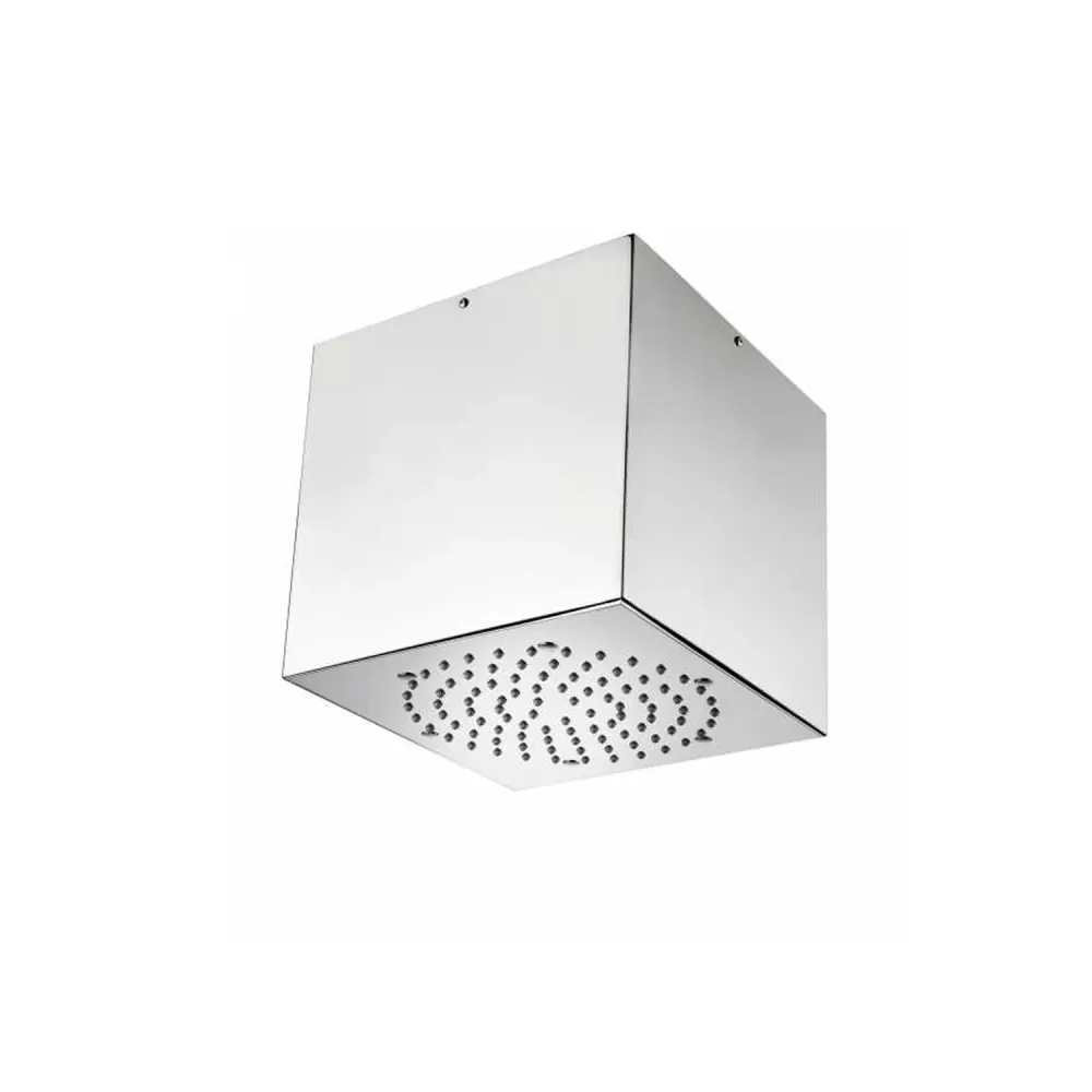 Pomme de douche plafond acier inox Bossini Cube 210x210 mm Matériau : ABS ignifugé