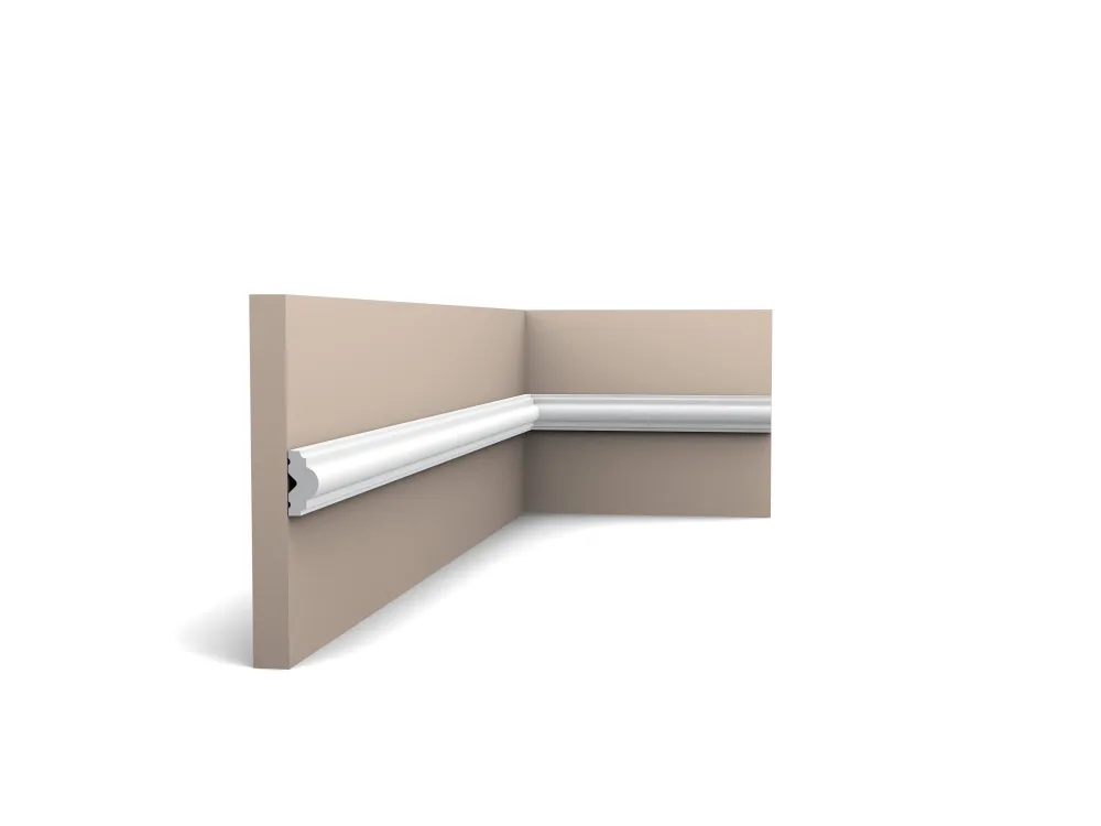 Wandleiste PX103 weiß | 12 x 25 x 2000 mm en blanc mat