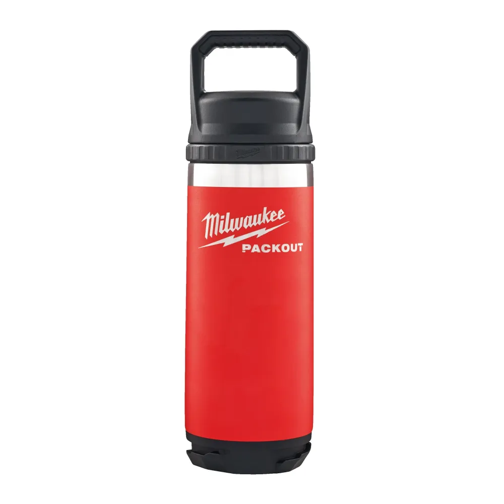 Milwaukee PACKOUT Bouteille 532 ml avec Bouchon - Rouge Kit de montage complet