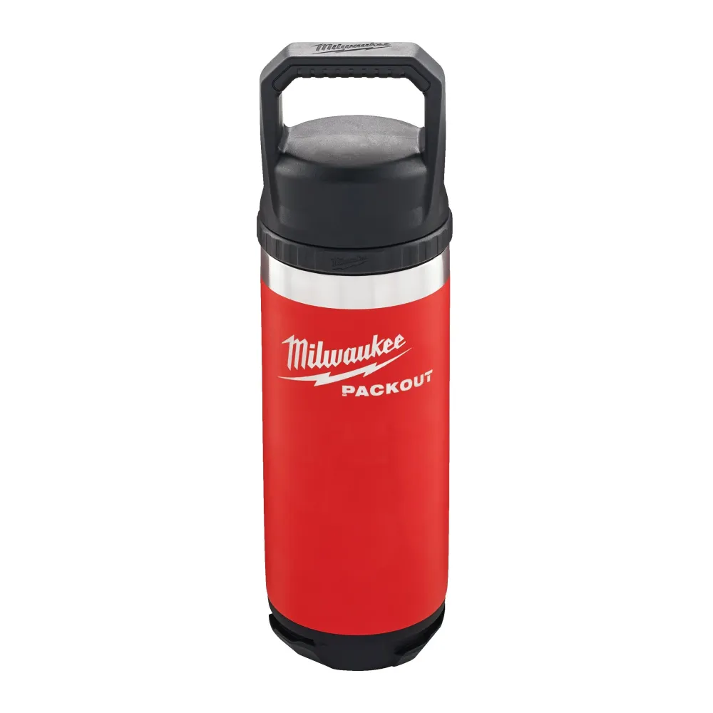 Milwaukee PACKOUT Bouteille 532 ml avec Bouchon - Rouge Kit de montage complet