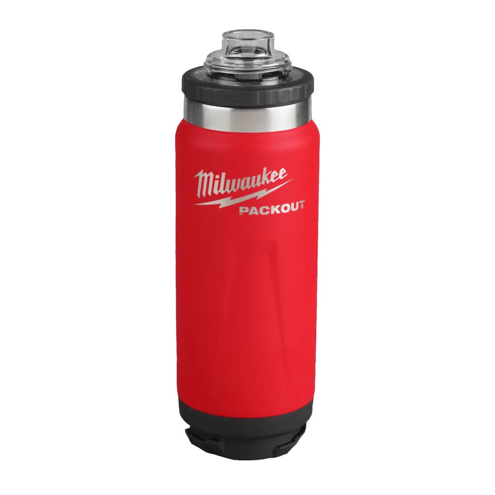 Milwaukee PACKOUT Bouteille 532 ml avec Bouchon - Rouge Kit de montage complet