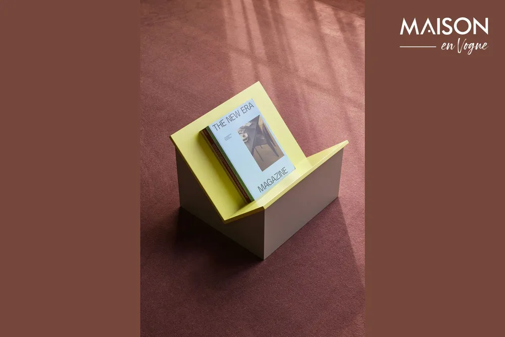 Plaque de numéro Porte-revue en bois de frêne sable Tick Hübsch - 45cm