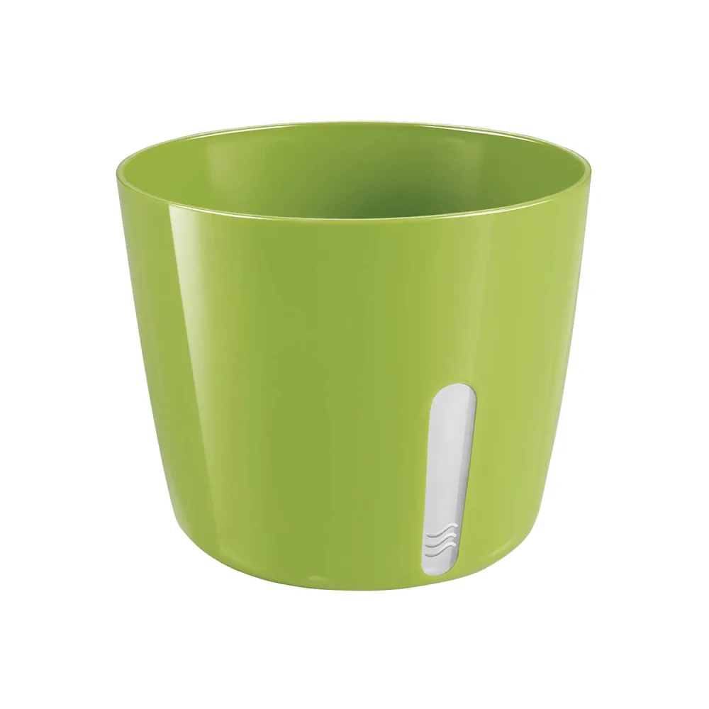 Vaso Per Piante Tondo Metallo Verde 13,5x11cm (Norme NF)