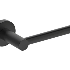 Barre de douche Luisa porte rouleau WC noir - Essebagno