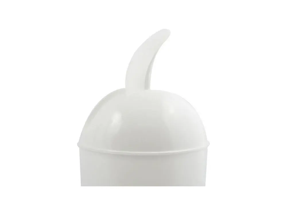 Support de brosse Poubelle à bascule ronde 5L Blanc MSV