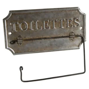 Support papier toilette authentique en zinc