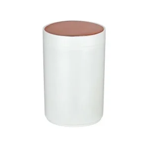 Porte-savon Poubelle à bascule LENA 5L Blanc MSV