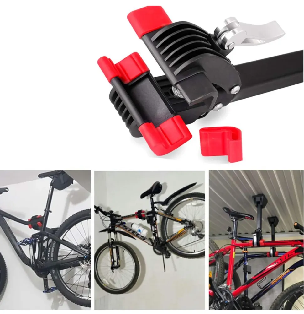 Support Vélo Mural Pliable - Rangement Bicyclette Garage SQES avec Système de Verrouillage