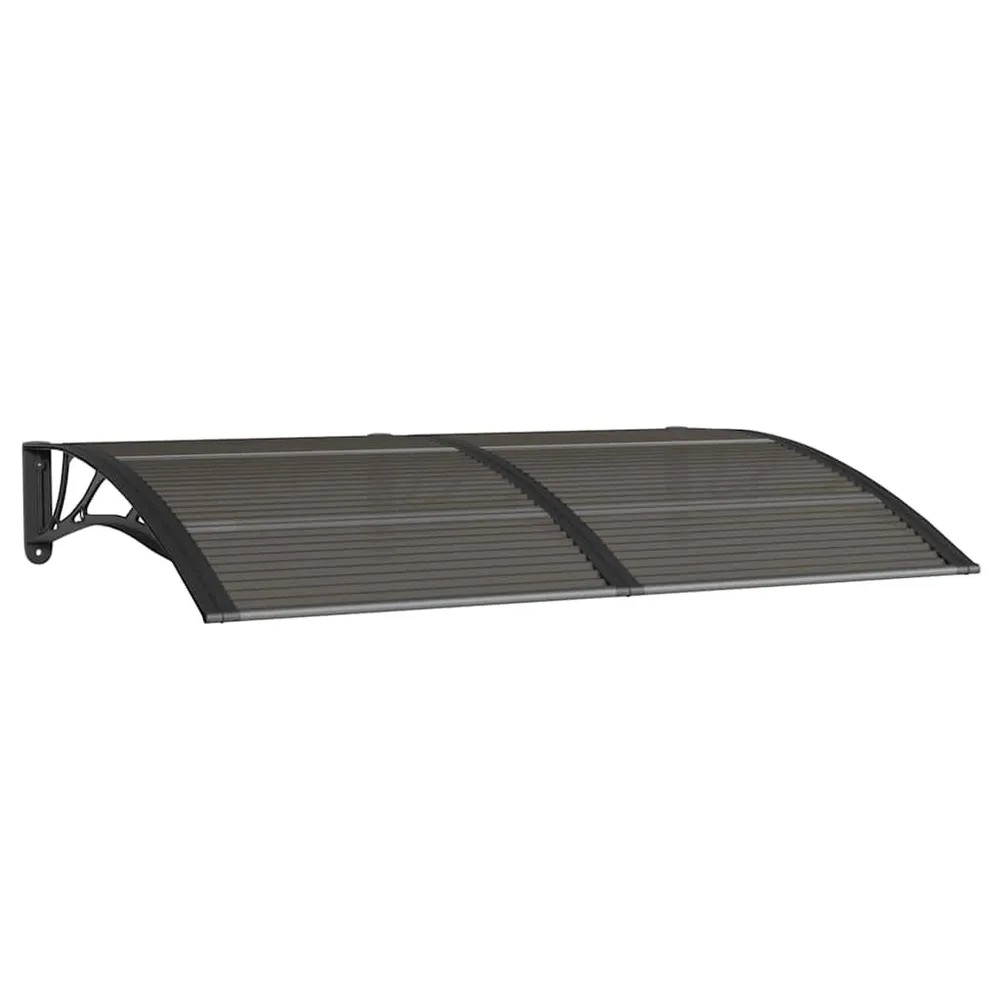 Auvent de porte Noir 150x100 cm Lexan