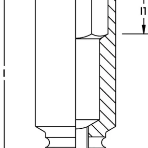 Insert de clé électrique ELORA 1 " très profond hexagonal 792LTA taille: 3/4 " 0792120285100 prendre à b...
