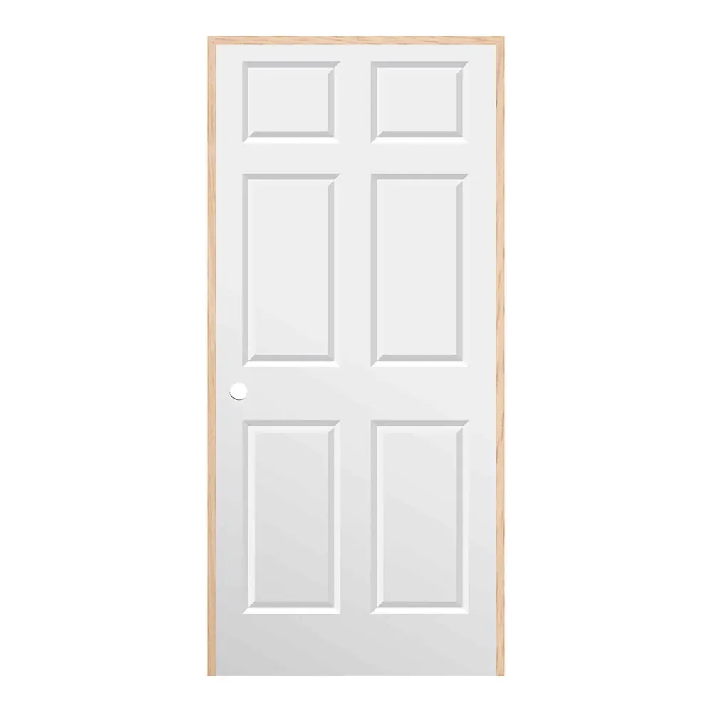 Porte prémontée d’intérieur Colonial à ouverture à droite en tirant et cadre de 4-9/16", 24"