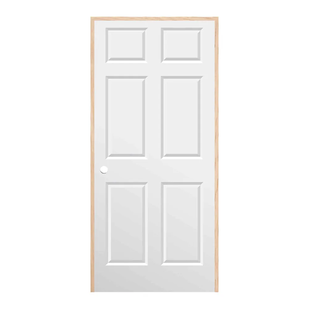 Porte prémontée d’intérieur Colonial à ouverture à droite en tirant et cadre de 3-9/16", 30"