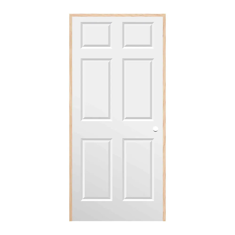 Porte prémontée d’intérieur Colonial à ouverture à gauche en tirant et cadre de 4-9/16", 36"