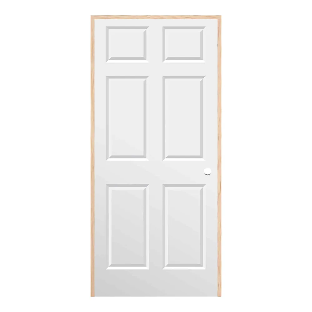 Porte prémontée d’intérieur Colonial à ouverture à gauche en tirant et cadre de 3-9/16", 24"