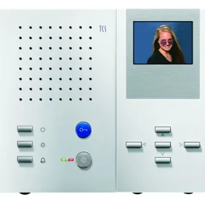 Poste intérieur vidéo TCS pour appels mains libres série IMM avec 5 + 5 boutons montage en saillie blanc IMM2300-0140 pren...