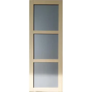 Porte Coulissante Ayous 3 Panneaux Gris Ral 7035 H204 X L73 Et 2 Coquilles Gd Menuiseries