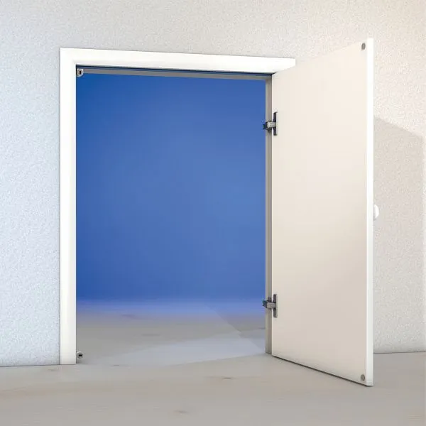 Porte à hauteur de genou Wellhöfer 3 côtés charnière à droite ouverture murale 70 x 100 cm 468 choisir à bas prix