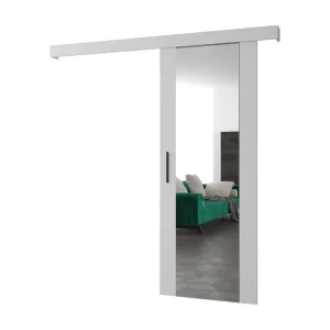 Portes coulissantes Salwador II 70x204 cm (Blanc / Blanc / Noir)