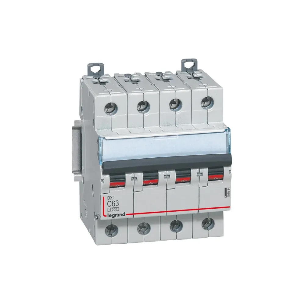 Haute Qualité Disjoncteur LEGRAND DX³ 4P Tertiaire Courbe C 50A 6/10kA 407933