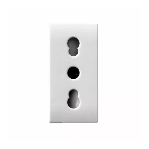 PRESA BIPASSO, 2P+T 10/16A 250V - FINITURA LUCIDA - 1 MOD - AB441006-15TS
