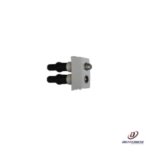 Presa Coassiale Doppia F Femmina + Iec Maschio Ecs Vp/Fm Ts-Vp/Fm - Compatible Prise Française