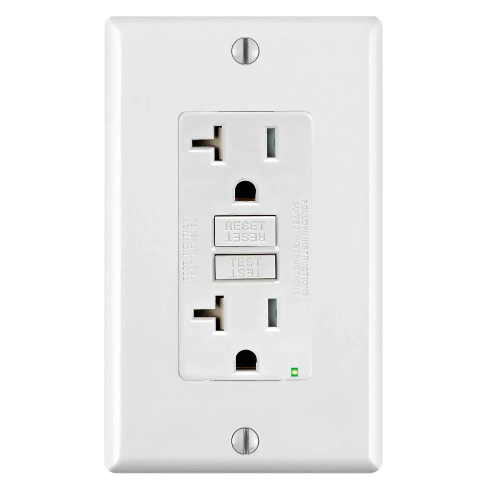 Prise Decora DDFT de 20 / 125 V, blanc pour charge de véhicule électrique
