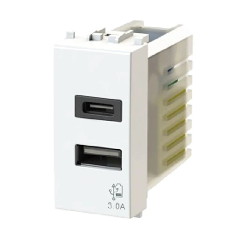 Professionnel PRESA USB PER SERIE VIMAR PLANA BIANCO 4BOX 4B.V14.USB.30