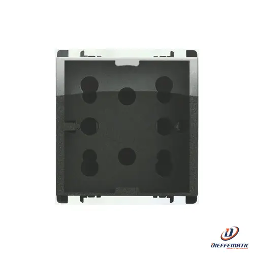 Urmet Presa Multy Habituel 16A Shuko 2X Bipasso Acciaio Scuro 10311/2Ac Garanzia