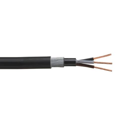 10.0mm 3C Stranded Bare Copper XLPE VINYLE 600/1000V Armoured Power Cable