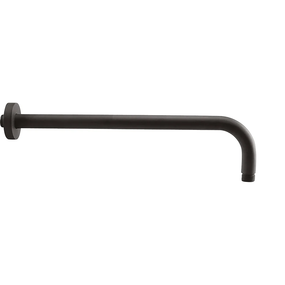 Braccio Doccia Round Tondo Nero Cm 30