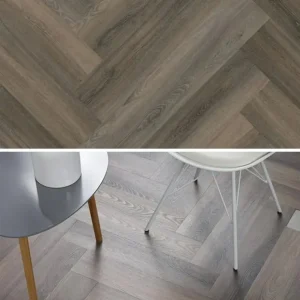 Floorlife Yup Herringbone Paddington Dark Grey Dryback VINYLE
