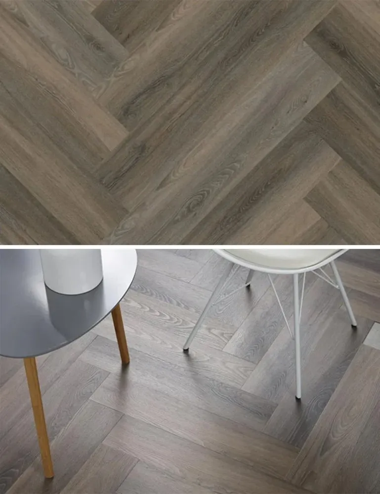 Floorlife Yup Herringbone Paddington Dark Grey Dryback VINYLE