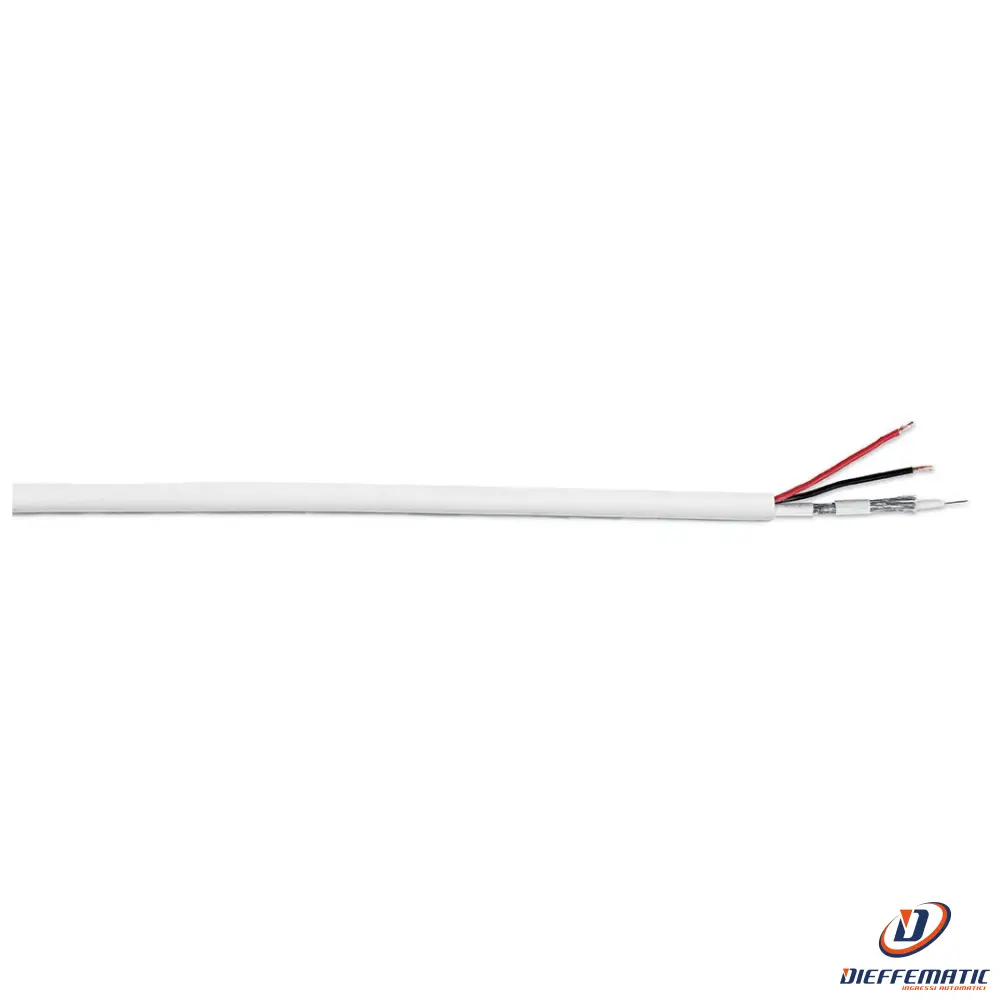 Ventilateur de Cavo Tvcc Microcoax-C Hd + Alimentazione Ecs Co-M25A /M100 Copv29Hd0250Bim01