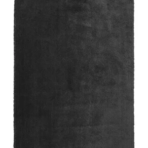 Vloerkleed tissu synthétique zwart 160 x 230 cm EVREN