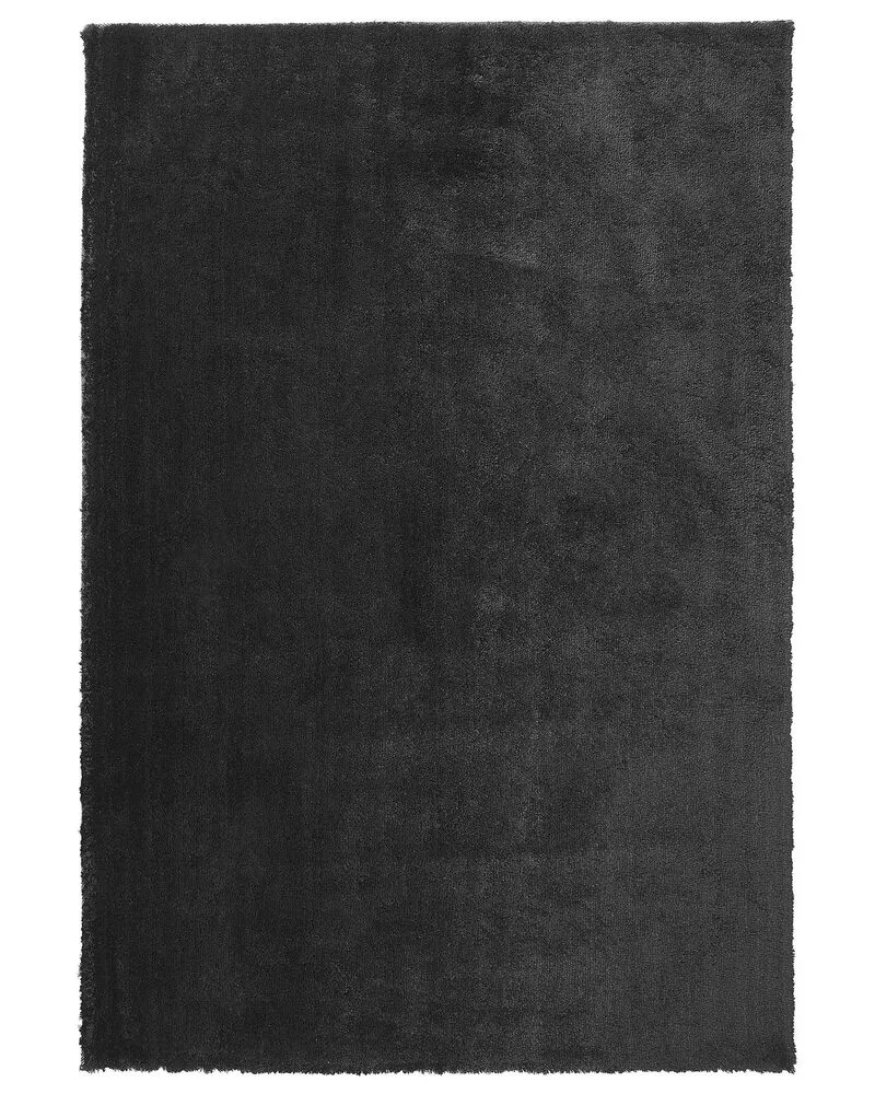 Vloerkleed tissu synthétique zwart 160 x 230 cm EVREN