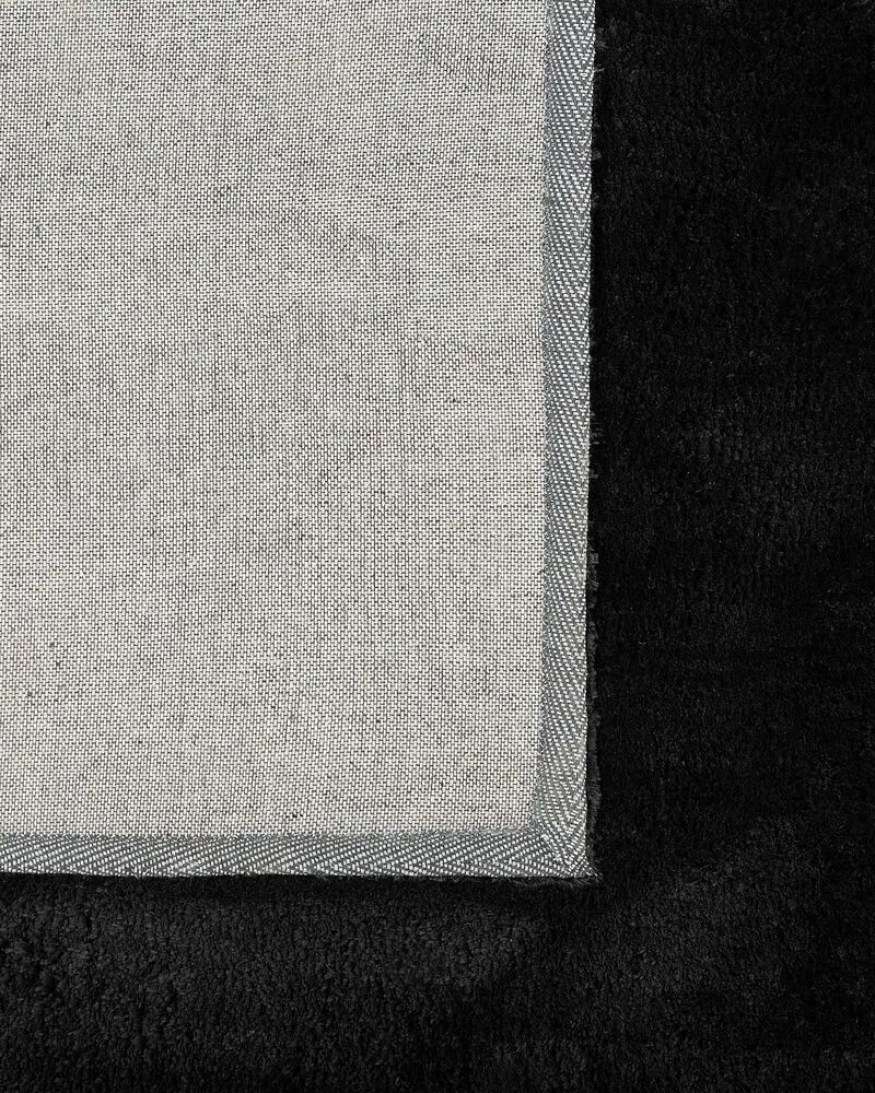Vloerkleed tissu synthétique zwart 160 x 230 cm EVREN