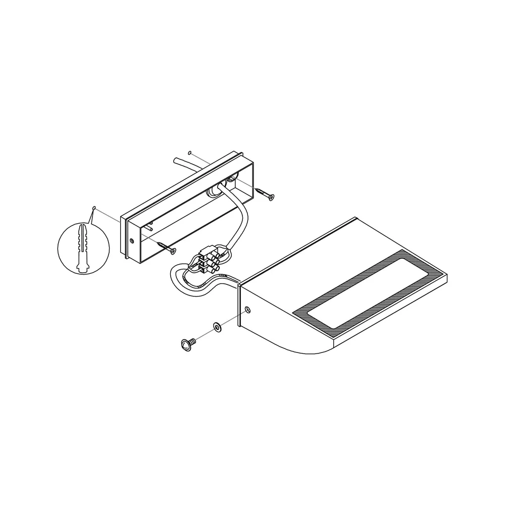 Applique extérieure métal noir SORRONARO LED INT 1X10,5W avec protection IP65
