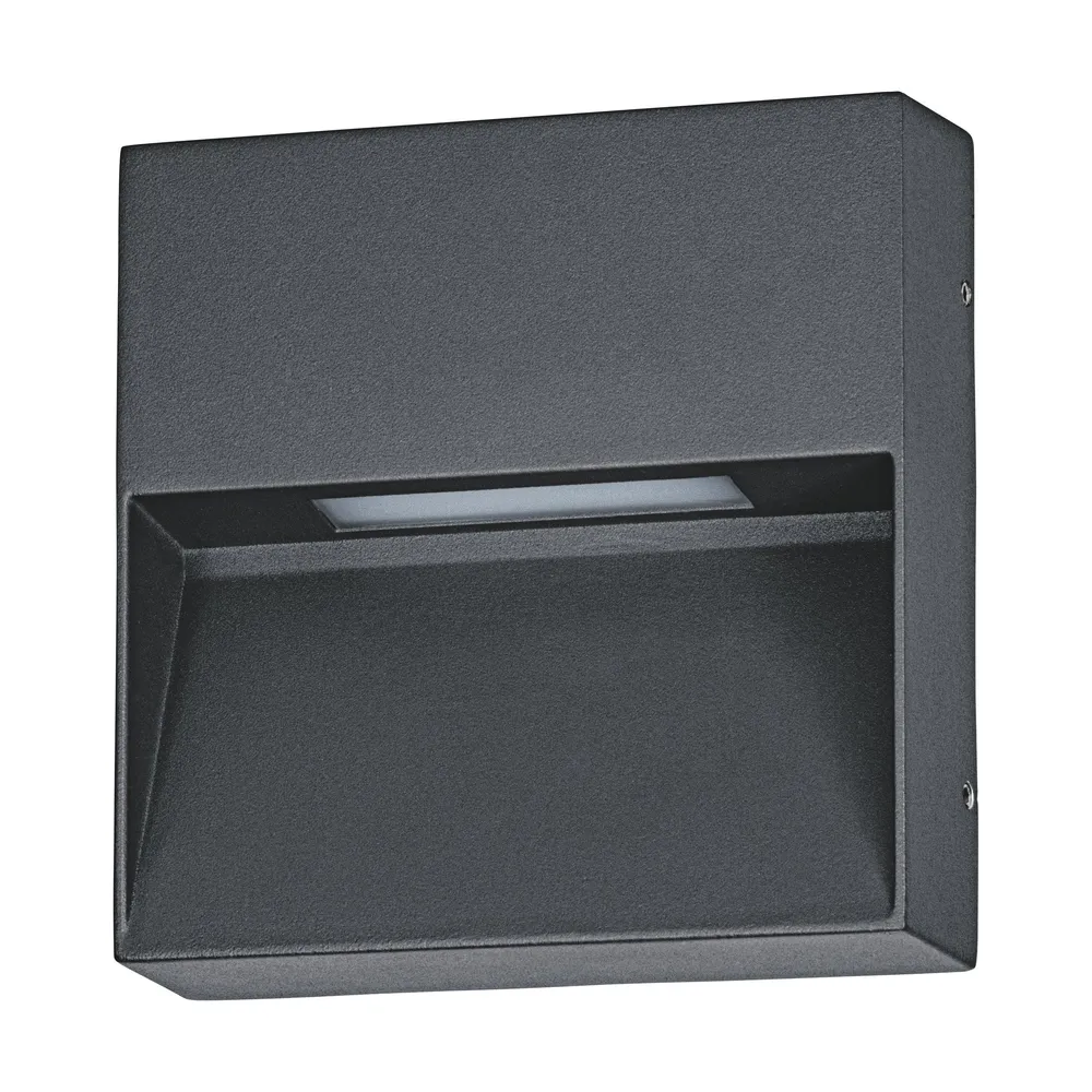 Haute Luminosité Applique extérieure métal noir MARUGGIO H15CM LED INT 1X4,8W